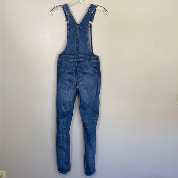 Madewell Adrian Distressed Jean Skinny Fit Overalls Size XXS - Picture 4 of 14